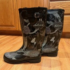 The Sak Lined Rain Boots Size 8